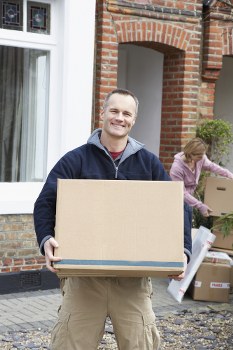 Removal team handling a quick move in a Chiswick residential street