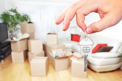 Preparing household items for secure storage in Chiswick