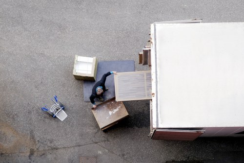 Preparing boxes and furniture for removal truck hire in Chiswick