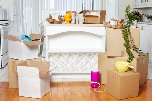 Professional movers handling a flat move in Chiswick with care