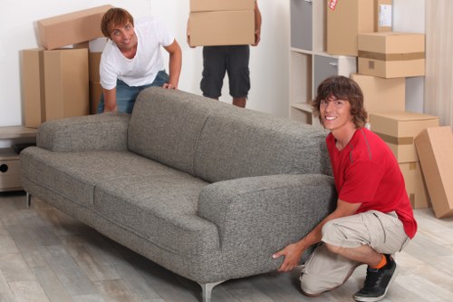 Small local removals vehicle used for collections and deliveries in Chiswick