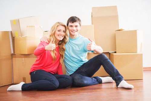 Furniture pick-up vehicle serving Chiswick properties