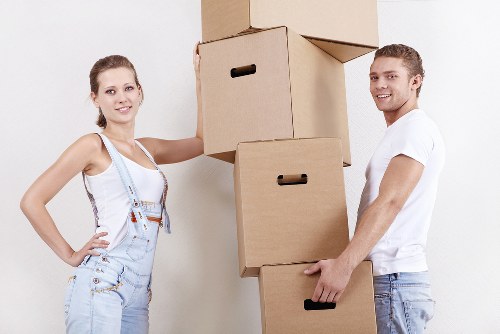 Organised office moving process with furniture reassembly at a new Chiswick workspace