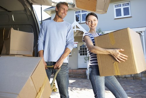 Office relocation materials prepared for a business move in Chiswick
